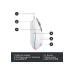 Logitech Components Logitech G203 LIGHTSYNC RGB 6 Button Gaming Mouse - White