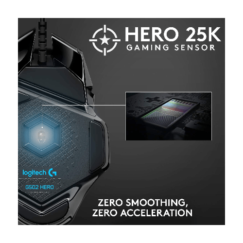 Logitech Components Logitech G502 HERO 25,600 DPI High Performance Wired Gaming Mouse