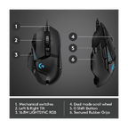 Logitech Components Logitech G502 HERO 25,600 DPI High Performance Wired Gaming Mouse