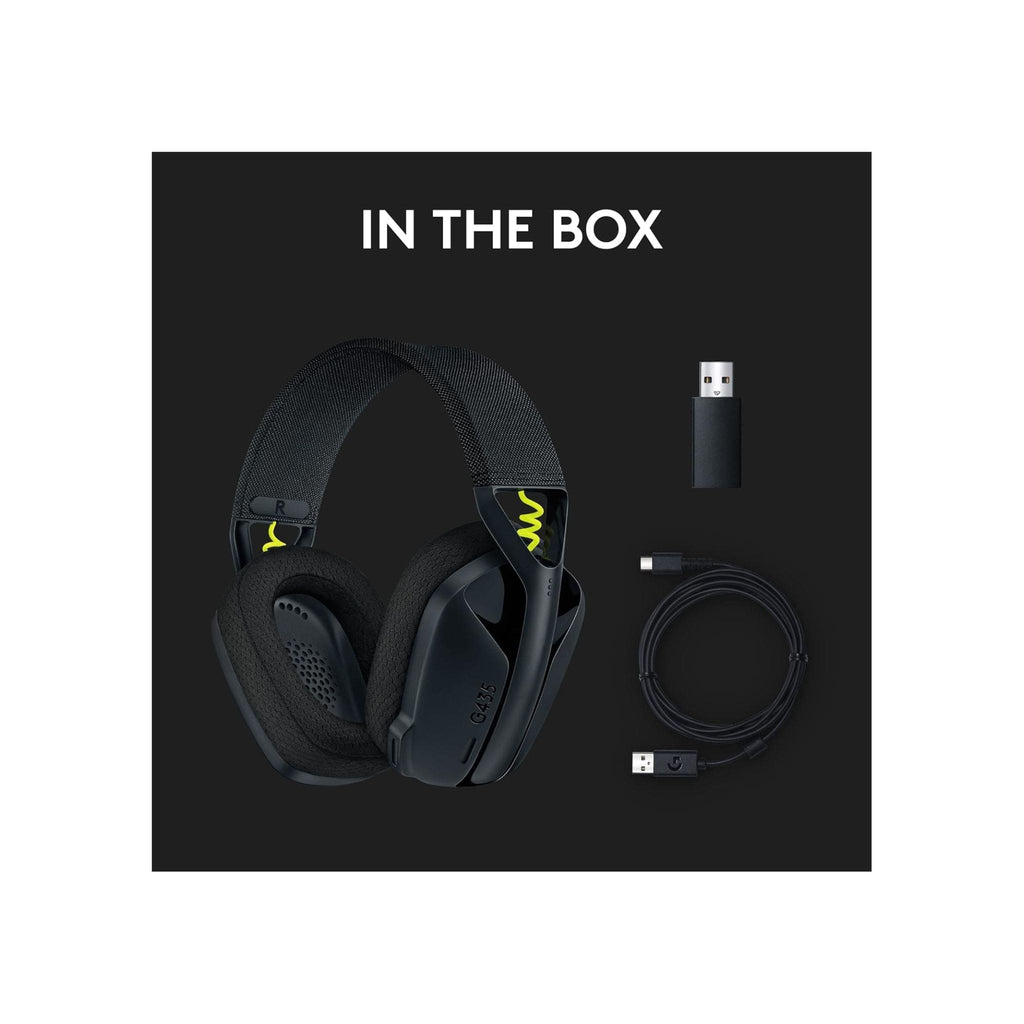 Logitech Headphones Logitech G435 LIGTHSPEED& Bluetooth Wireless Gaming Headset.