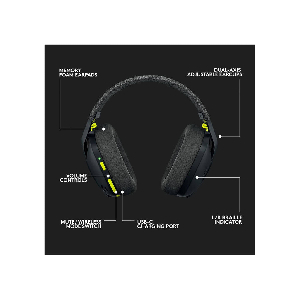 Logitech Headphones Logitech G435 LIGTHSPEED& Bluetooth Wireless Gaming Headset.