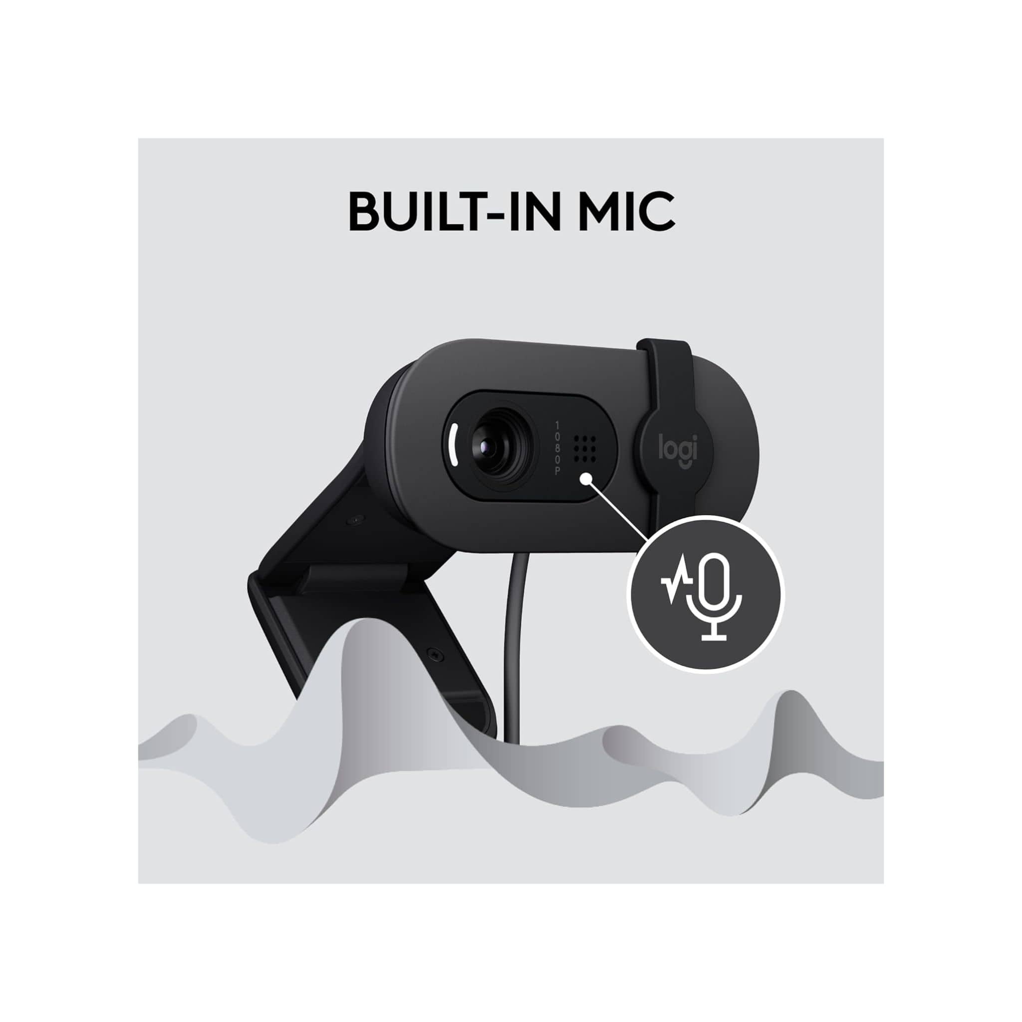 Logitech Logitech Brio 100 Full HD Webcam for Meetings and Streaming - Graphite