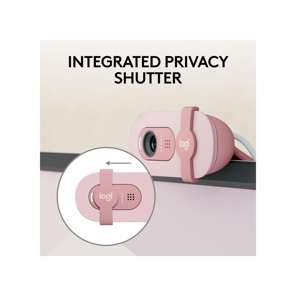 Logitech Logitech Brio 100 Full HD Webcam for Meetings and Streaming - Rose