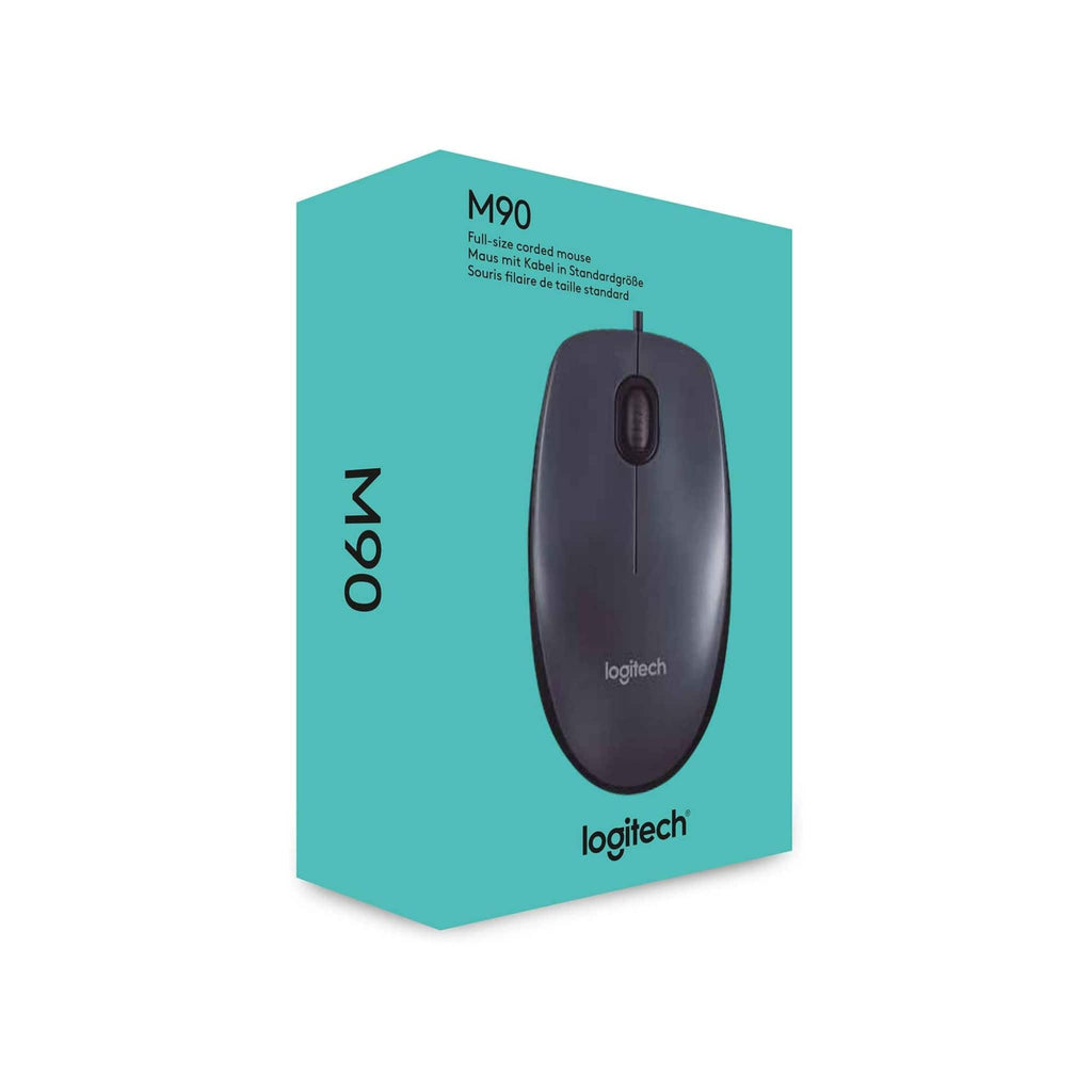 Logitech Logitech M90 1000 DPI Optical Wired USB Mouse - Black