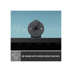 Logitech Webcam Logitech Brio 300 A 1080p webcam with auto light correction, noise-reducing mic, and USB-C