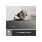 Logitech Webcam Logitech Brio 300 A 1080p webcam with auto light correction, noise-reducing mic, and USB-C