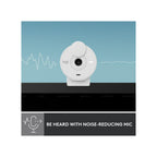 Logitech Webcam Logitech Brio 300 A 1080p webcam with auto light correction, noise-reducing mic, and USB-C - Off-White
