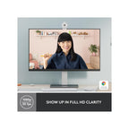 Logitech Webcam Logitech Brio 300 A 1080p webcam with auto light correction, noise-reducing mic, and USB-C - Off-White