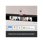 Logitech Webcam Logitech Brio 300 A 1080p webcam with auto light correction, noise-reducing mic, and USB-C - Rose