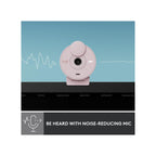 Logitech Webcam Logitech Brio 300 A 1080p webcam with auto light correction, noise-reducing mic, and USB-C - Rose