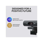 Logitech Webcam Logitech Brio 500 Full HD Webcam, Auto Framing, Show Mode, Noise-Reducing Mics, Privacy Shutter, USB-C, Streaming & Video Calling - Microsoft Teams, Google Meet, Zoom, PC/Mac - Graphite