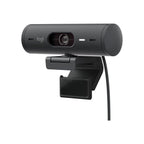 Logitech Webcam Logitech Brio 500 Full HD Webcam, Auto Framing, Show Mode, Noise-Reducing Mics, Privacy Shutter, USB-C, Streaming & Video Calling - Microsoft Teams, Google Meet, Zoom, PC/Mac - Graphite