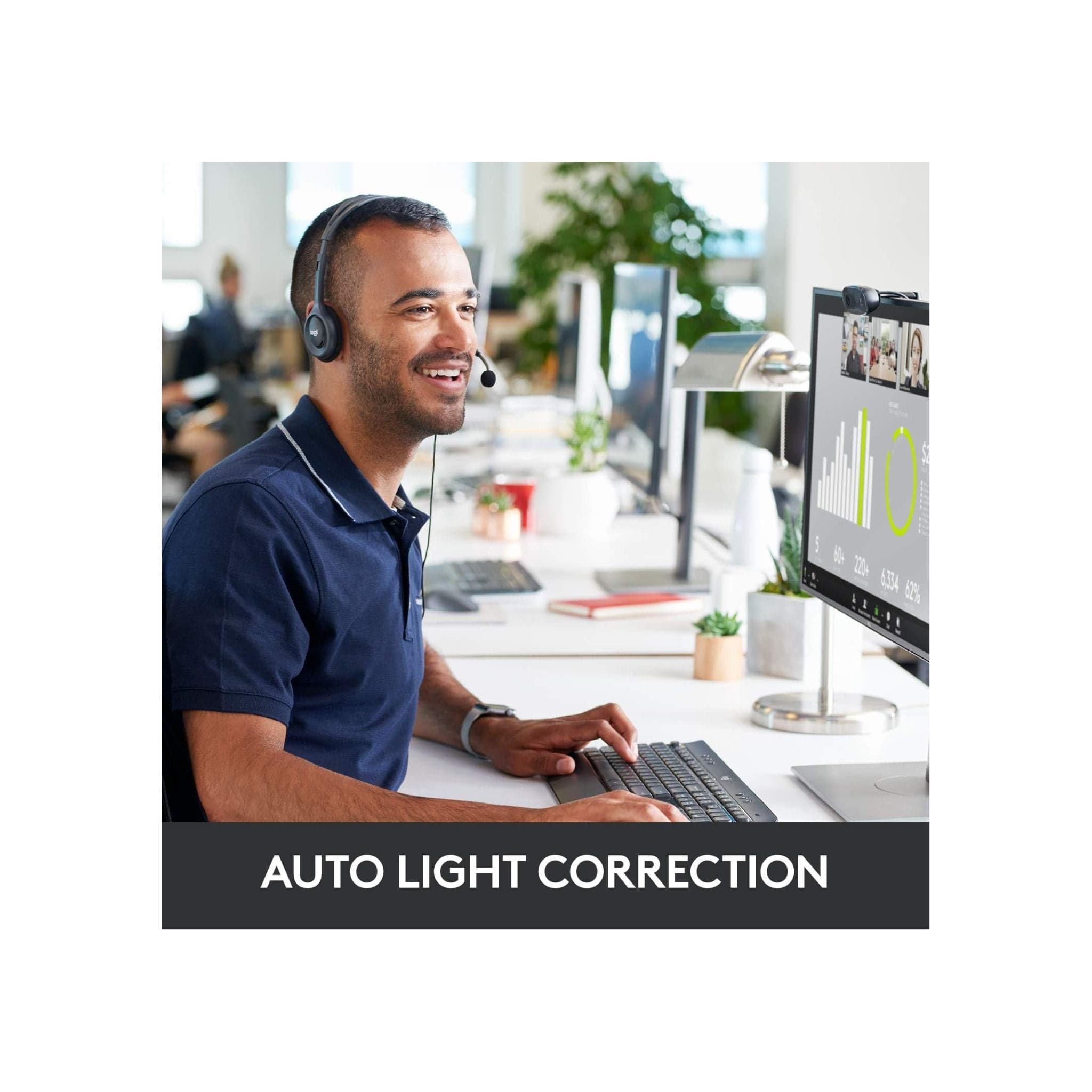 Logitech Webcam Logitech C270 HD Webcam (Black)