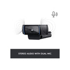 Logitech Webcam Logitech C920 HD Pro Webcam Full HD 1080p video calling with stereo audio