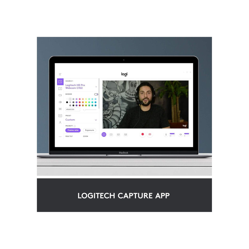 Logitech Webcam Logitech C920 HD Pro Webcam Full HD 1080p video calling with stereo audio