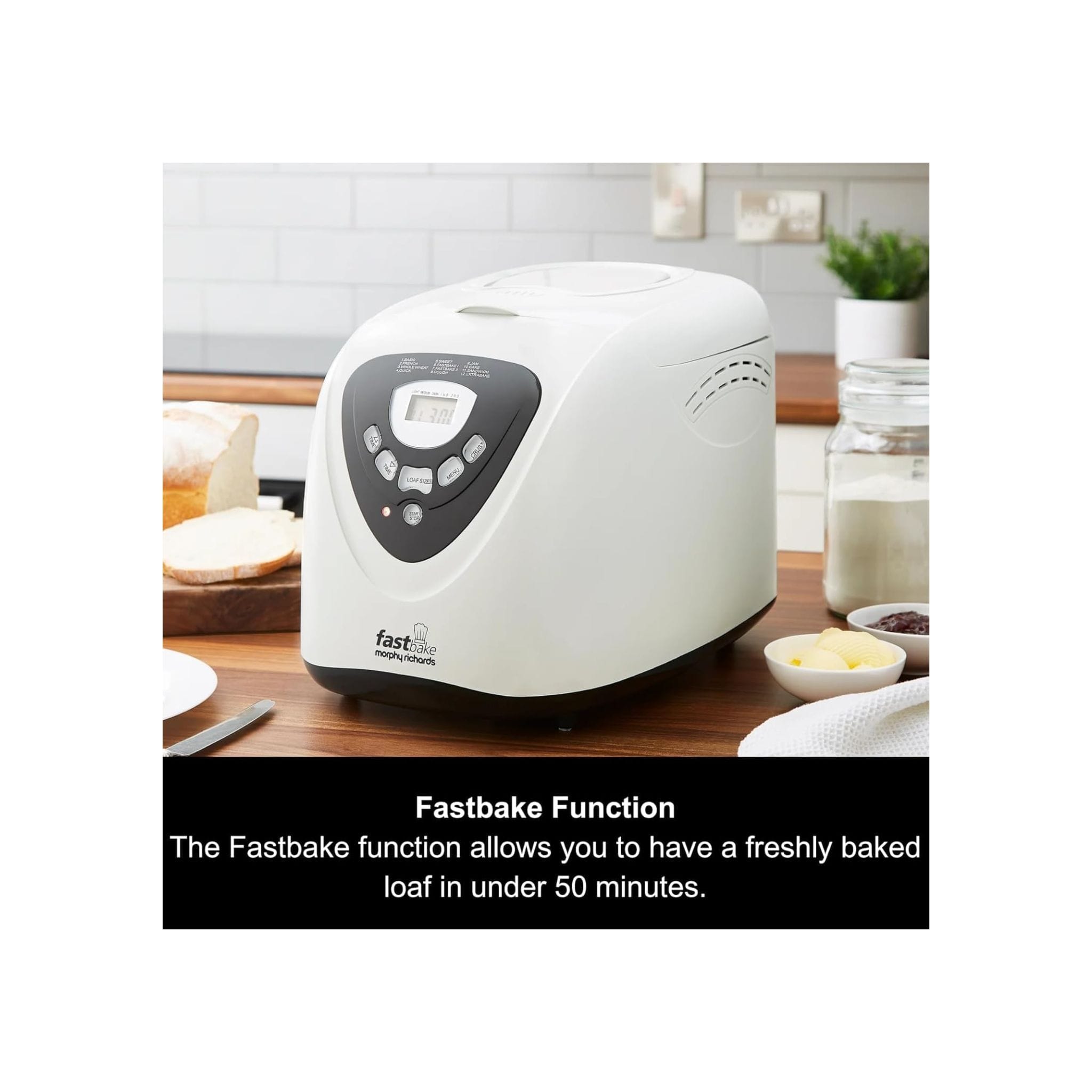 Morphy Richards (48281) Fastbake Breadmaker - White Secondary image