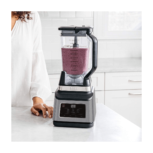 Ninja Kitchen Ninja 2-in-1 Blender with Auto-iQ 1200W 2.1 L jug , 0.7L Cup Black/Silver