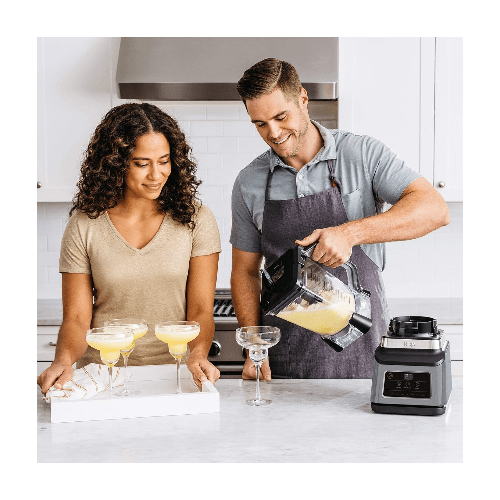 Ninja Kitchen Ninja 2-in-1 Blender with Auto-iQ 1200W 2.1 L jug , 0.7L Cup Black/Silver