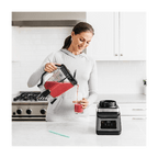 Ninja Kitchen Ninja 2-in-1 Blender with Auto-iQ 1200W 2.1 L jug , 0.7L Cup Black/Silver