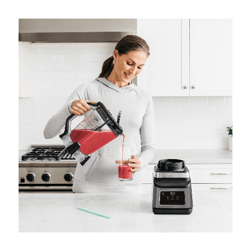 Ninja Kitchen Ninja 2-in-1 Blender with Auto-iQ 1200W 2.1 L jug , 0.7L Cup Black/Silver