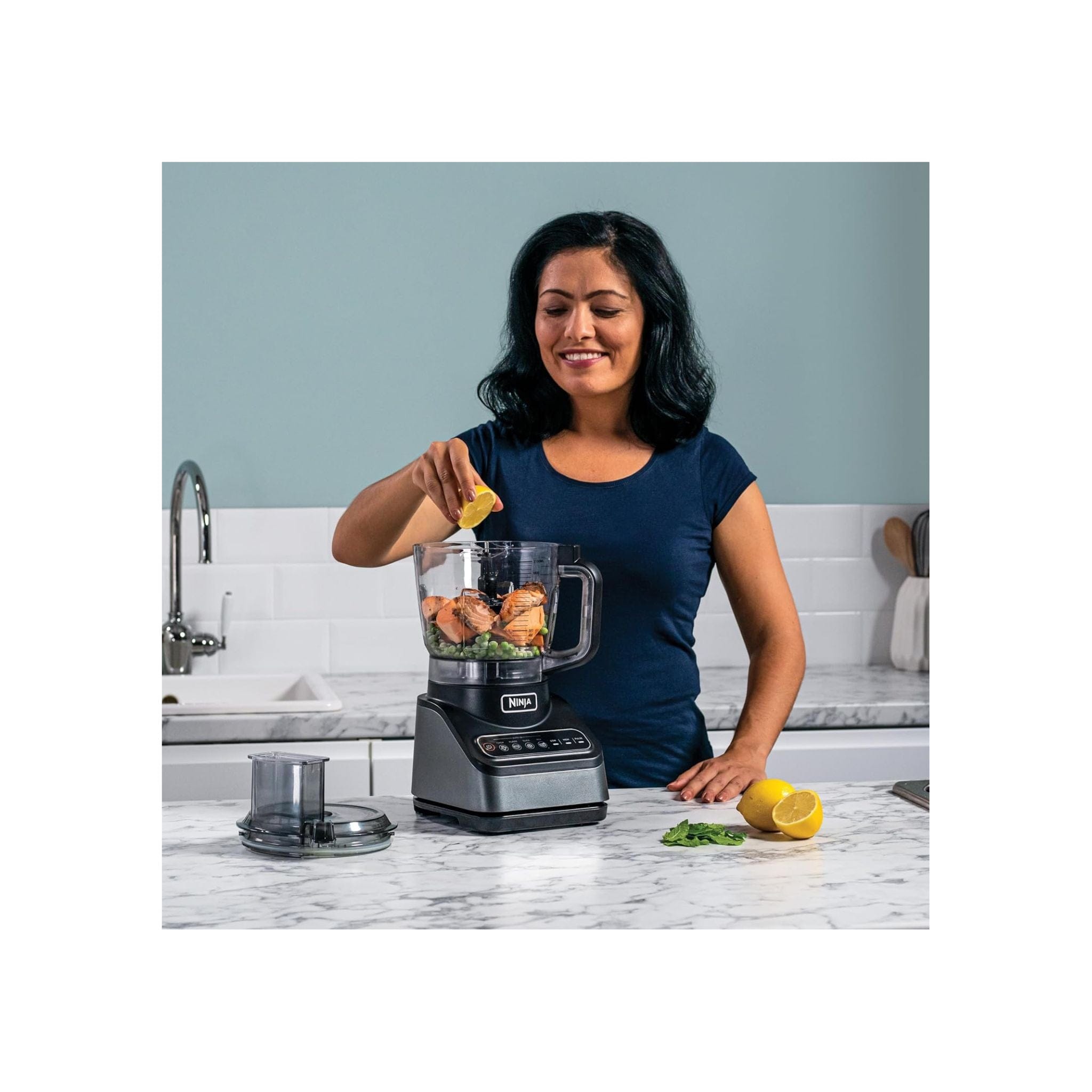 Ninja Kitchen Ninja 850w Food Processor with 4 Automatic Programs; Chop, Puree, Slice, Mix, and 3 Manual Speeds
