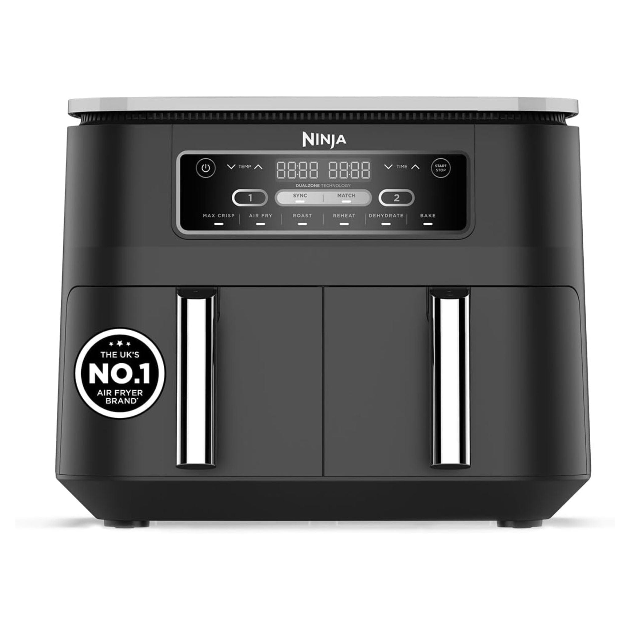 Ninja Kitchen Ninja AF300UK 7.6L Foodi Dual Zone Air Fryer and Dehydrator - Black Main image