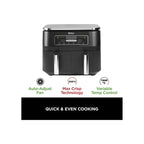 Ninja Kitchen Ninja AF300UK 7.6L Foodi Dual Zone Air Fryer and Dehydrator - Black
