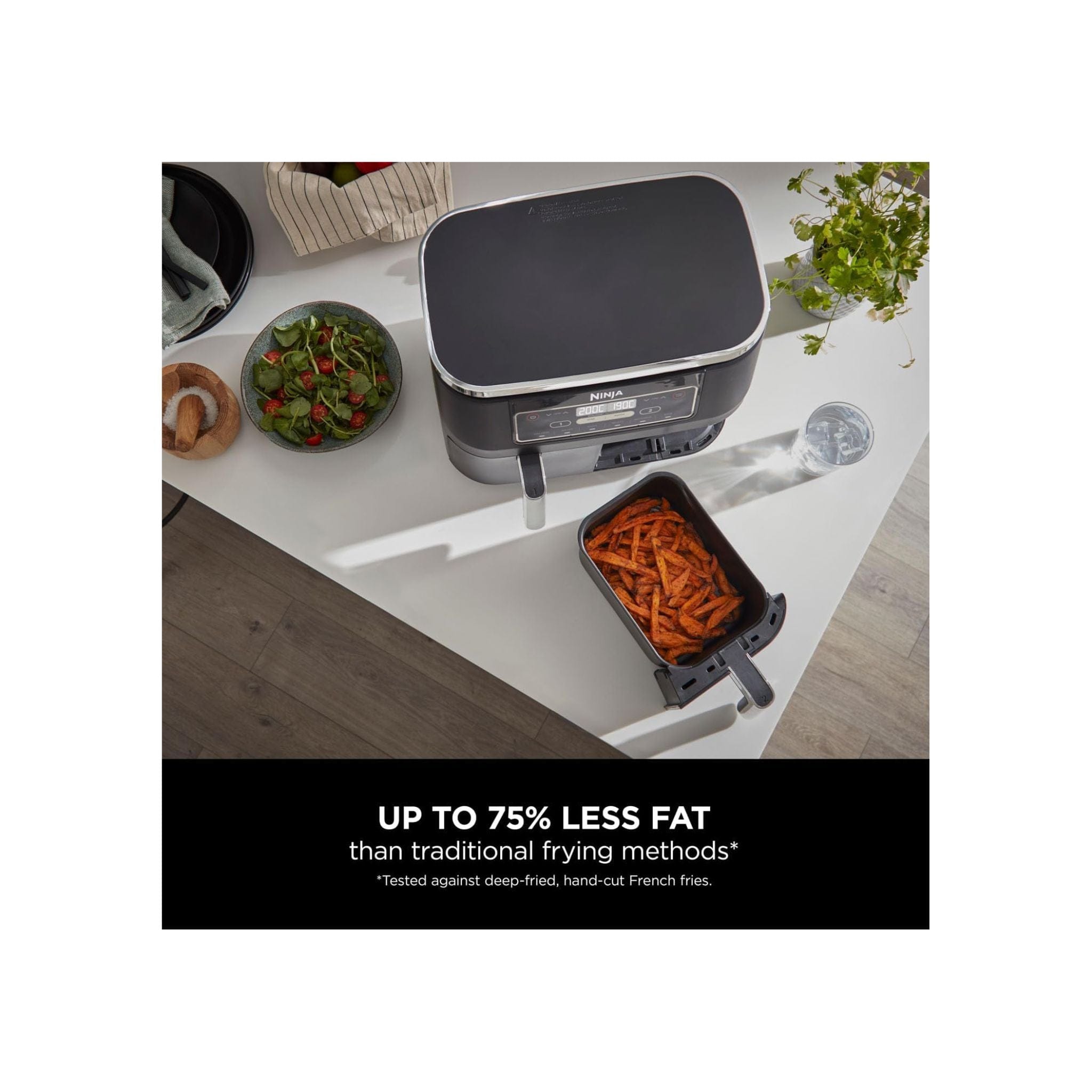 Ninja Kitchen Ninja AF300UK 7.6L Foodi Dual Zone Air Fryer and Dehydrator - Black