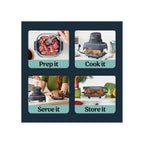 Ninja Kitchen Ninja CRISPi 4-in-1 FN101UKGY 4.5L Portable Air Fryer - Blue