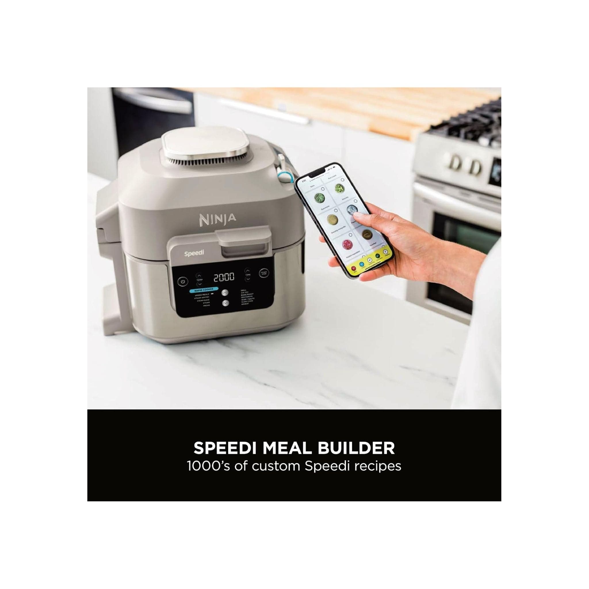 Ninja Kitchen Ninja Speedi 12-in-1  Multi-Cooker, Air Fryer & Slow Cooker - 5.7L Cooking Pot- ON500UKSTGD