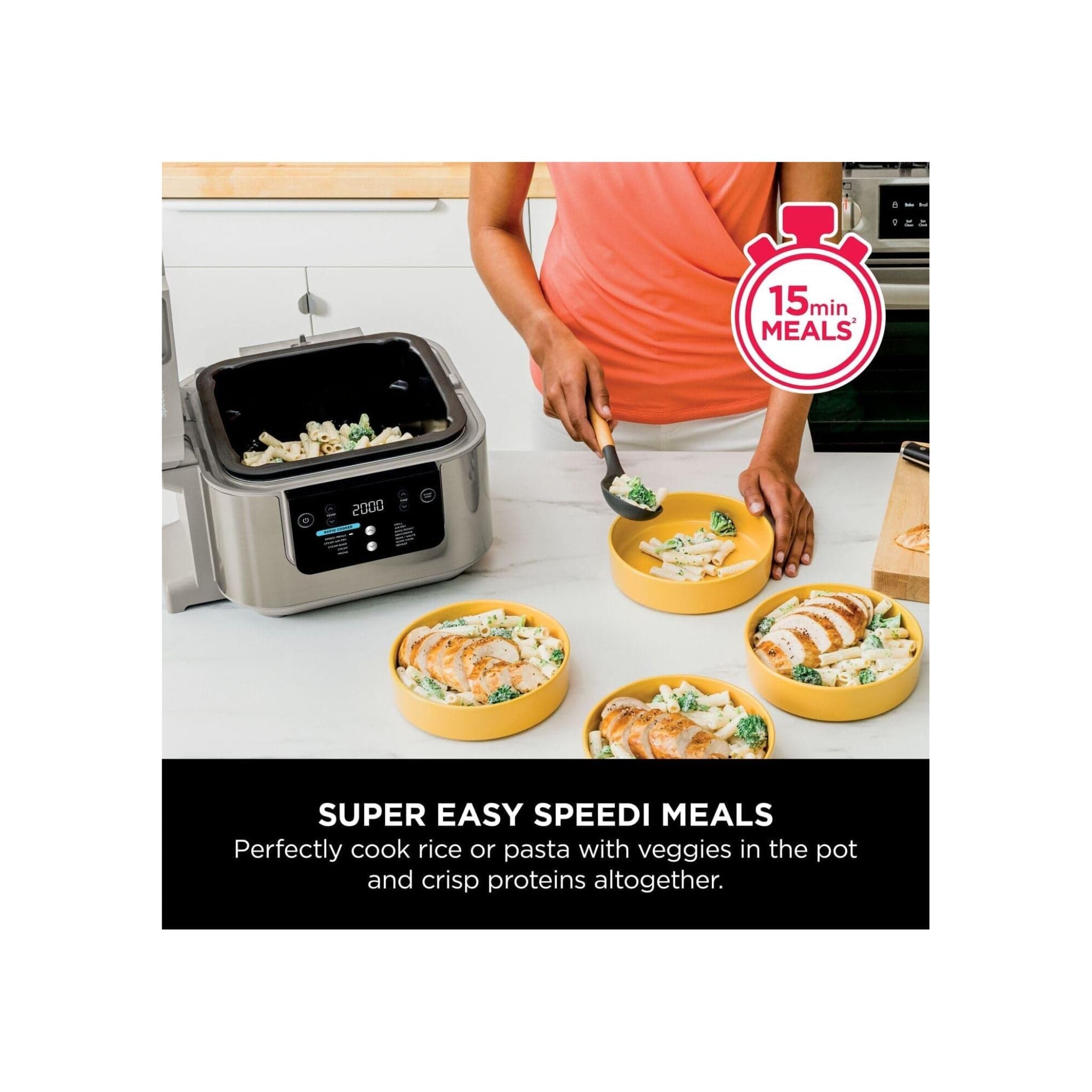 Ninja Kitchen Ninja Speedi 12-in-1  Multi-Cooker, Air Fryer & Slow Cooker - 5.7L Cooking Pot- ON500UKSTGD