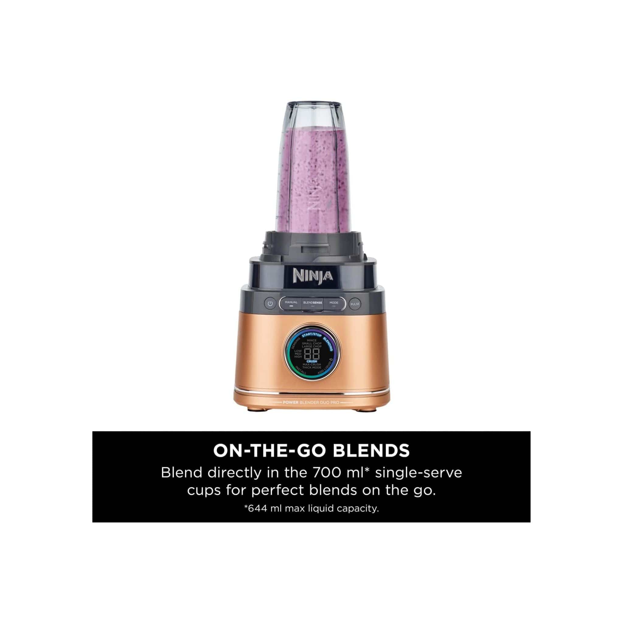 Ninja Kitchen Ninja TB301UKCP 1200w Detect Power Blender Pro & Single Serve