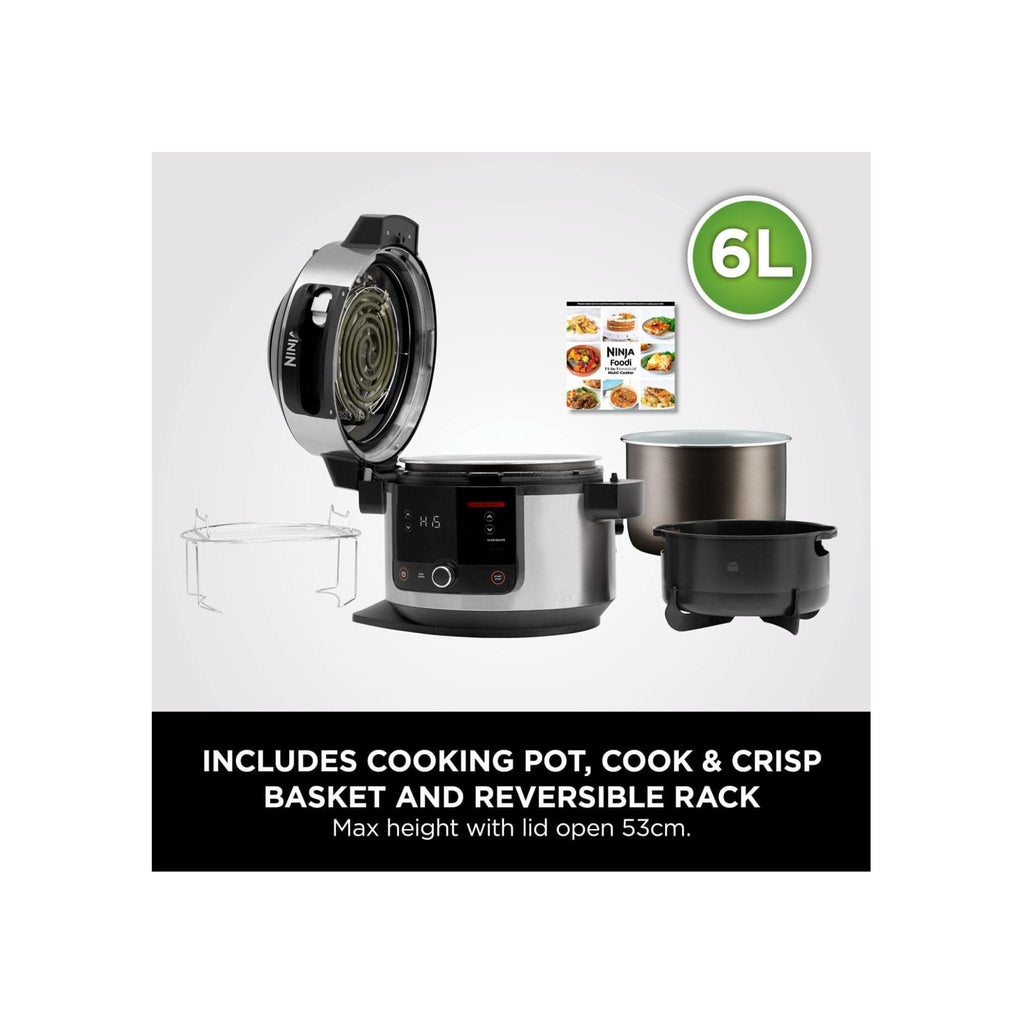 Ninja Multi Cooker Ninja OL550UK Foodi 11-in-1 SmartLid 6L Multi Cooker and Air Fryer