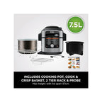 Ninja Ninja Foodi MAX 15-in-1 SmartLid 7.5L Multi-Cooker with Smart Cook System - OL750UK