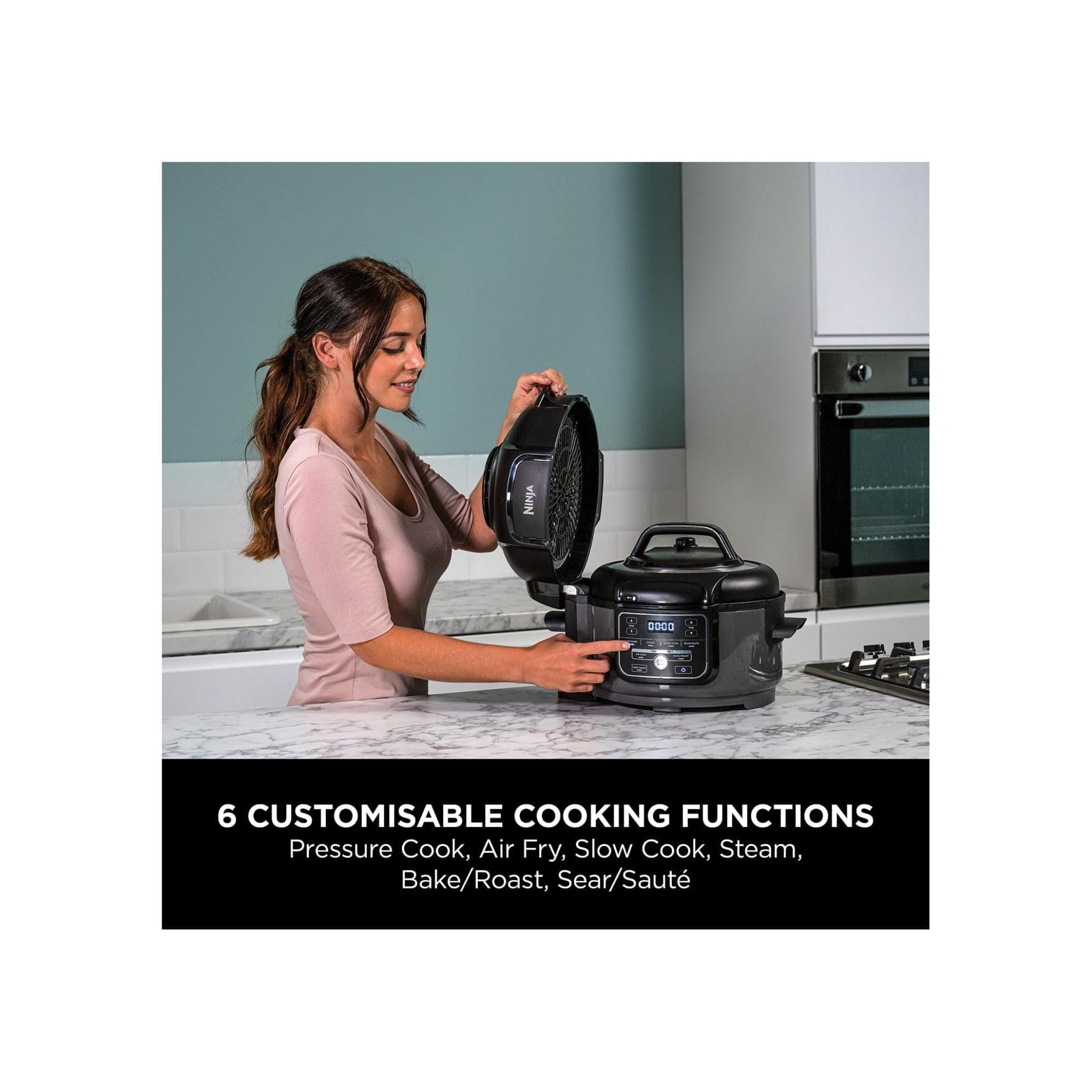 Ninja Ninja OP100UK Foodi Mini 6-in-1 4.7L Multi-Cooker & Air Fryer