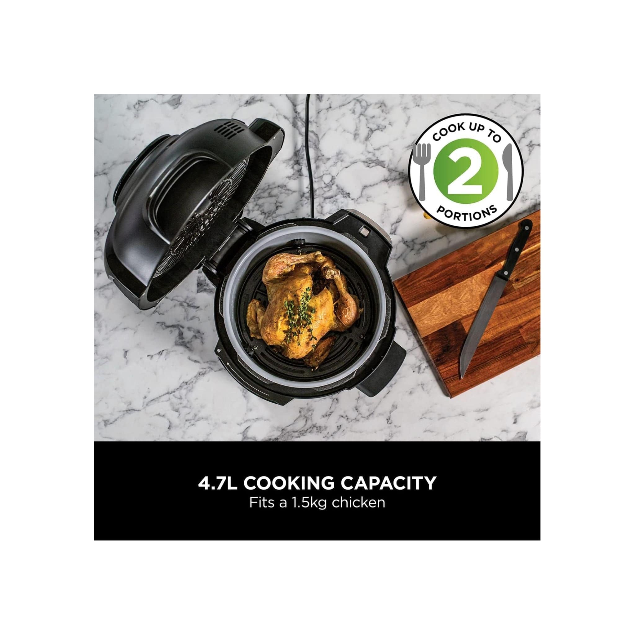 Ninja Ninja OP100UK Foodi Mini 6-in-1 4.7L Multi-Cooker & Air Fryer