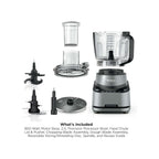Ninja Ninja PrecisionPro 2.1L Food Processor with 4 Auto Presets and Manual Settings, Make Pizza and Bread Dough, and Slice Vegetables and More- BZ651UK