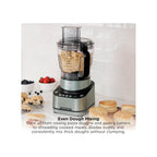 Ninja Ninja PrecisionPro 2.1L Food Processor with 4 Auto Presets and Manual Settings, Make Pizza and Bread Dough, and Slice Vegetables and More- BZ651UK