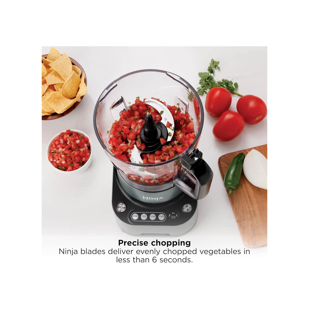 Ninja Ninja PrecisionPro 2.1L Food Processor with 4 Auto Presets and Manual Settings, Make Pizza and Bread Dough, and Slice Vegetables and More- BZ651UK