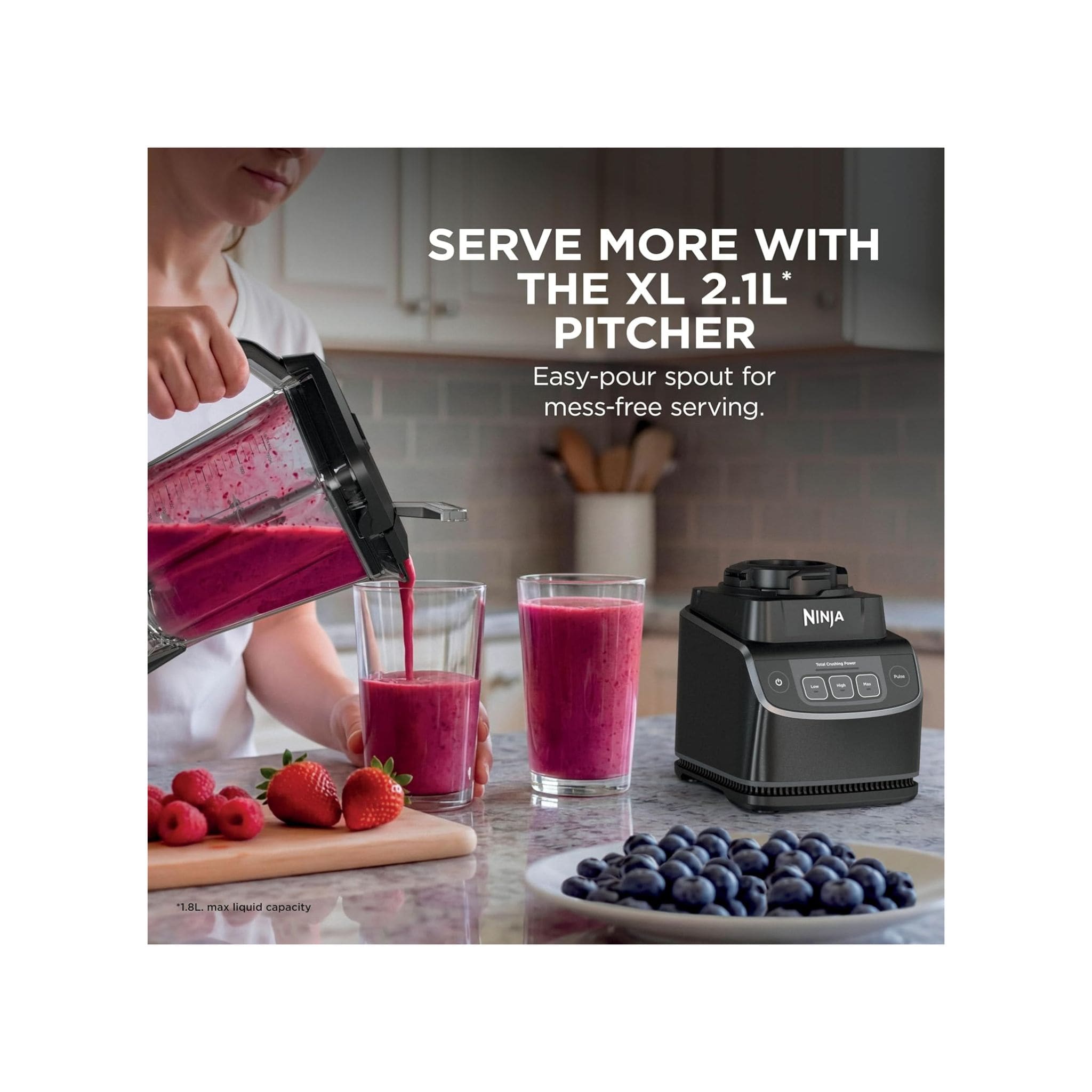 Ninja Ninja UltraCrush 2.1L  Jug Blender - Black  ( BP201UK )