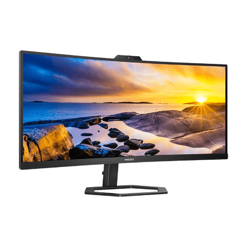 Philips Monitors Philips 34" WQHD VA USB-C Curved Monitor with Webcam & KVM Switch