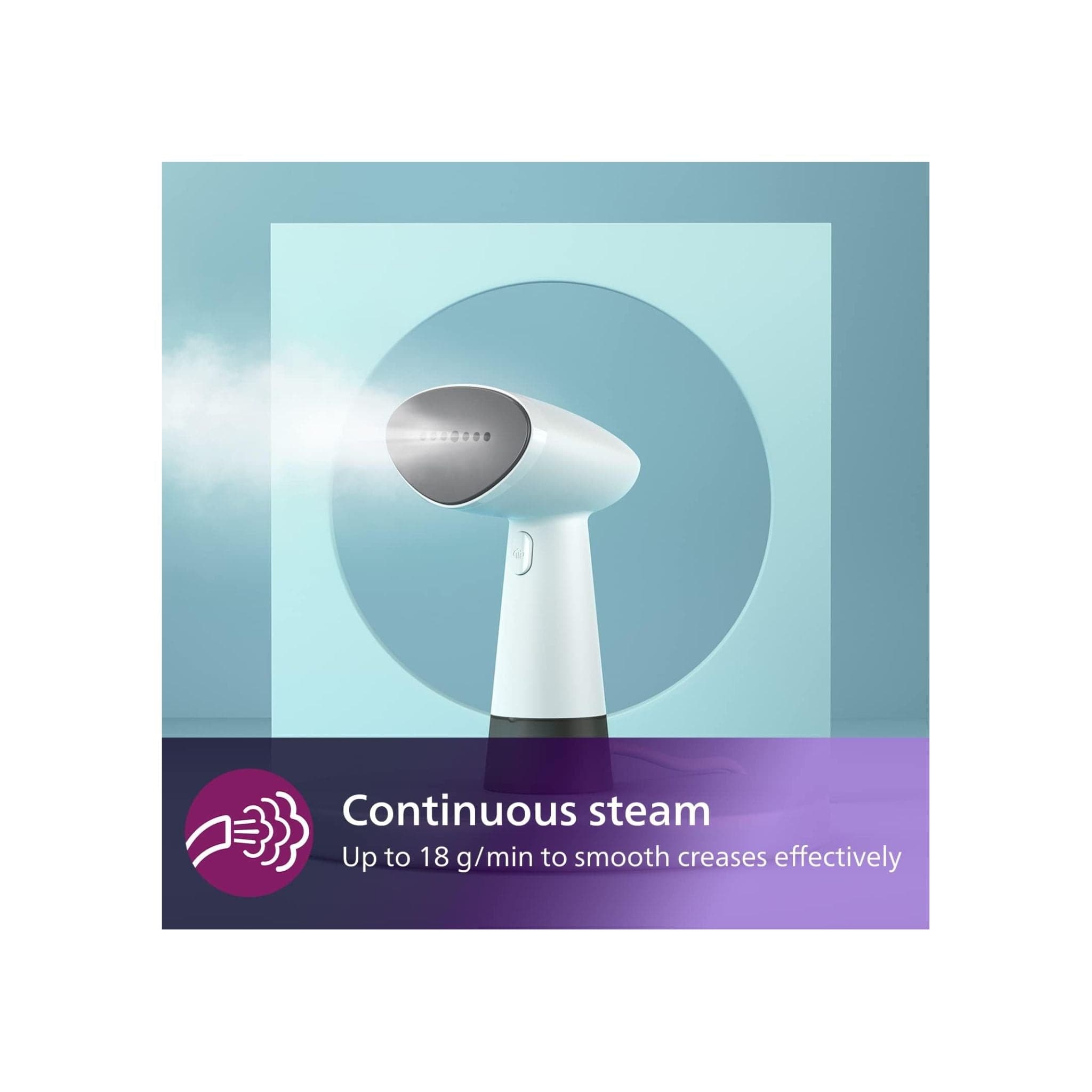 Philips PHILIPS 1000 Series STH1010/10 Handheld Clothes Steamer – White & Grey