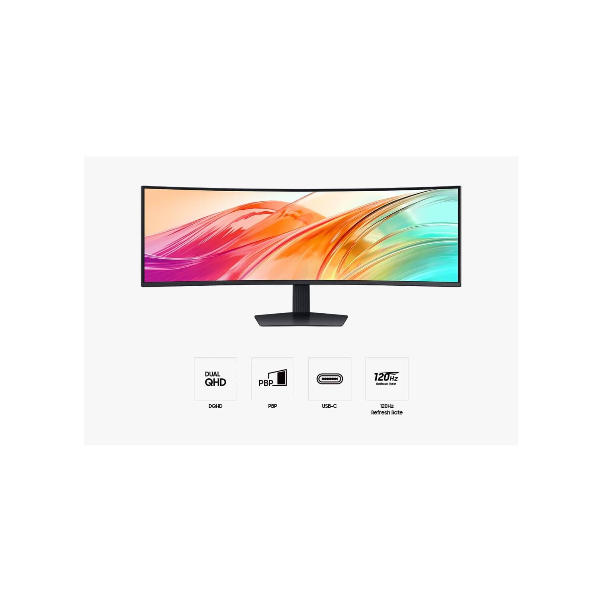 Samsung 49" S95UF DQHD USB-C Curved ViewFinity Monitor Secondary image