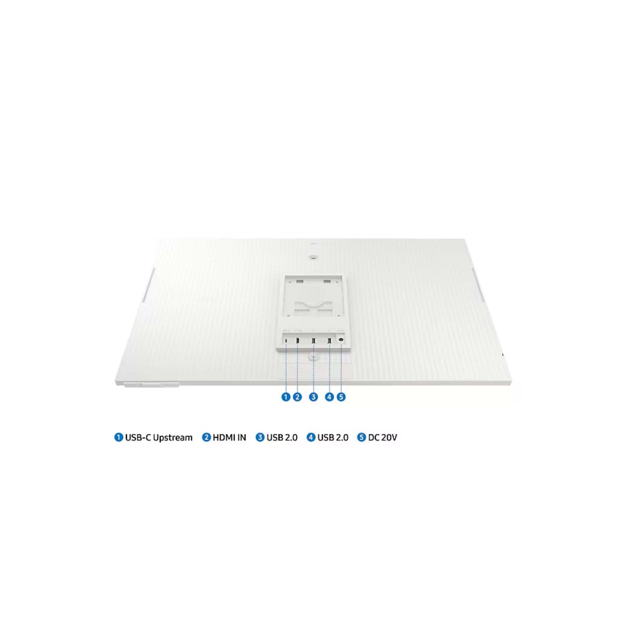 Samsung Monitors Samsung 27" M70C, USB-C, UHD White Smart Monitor with Speakers & Remote