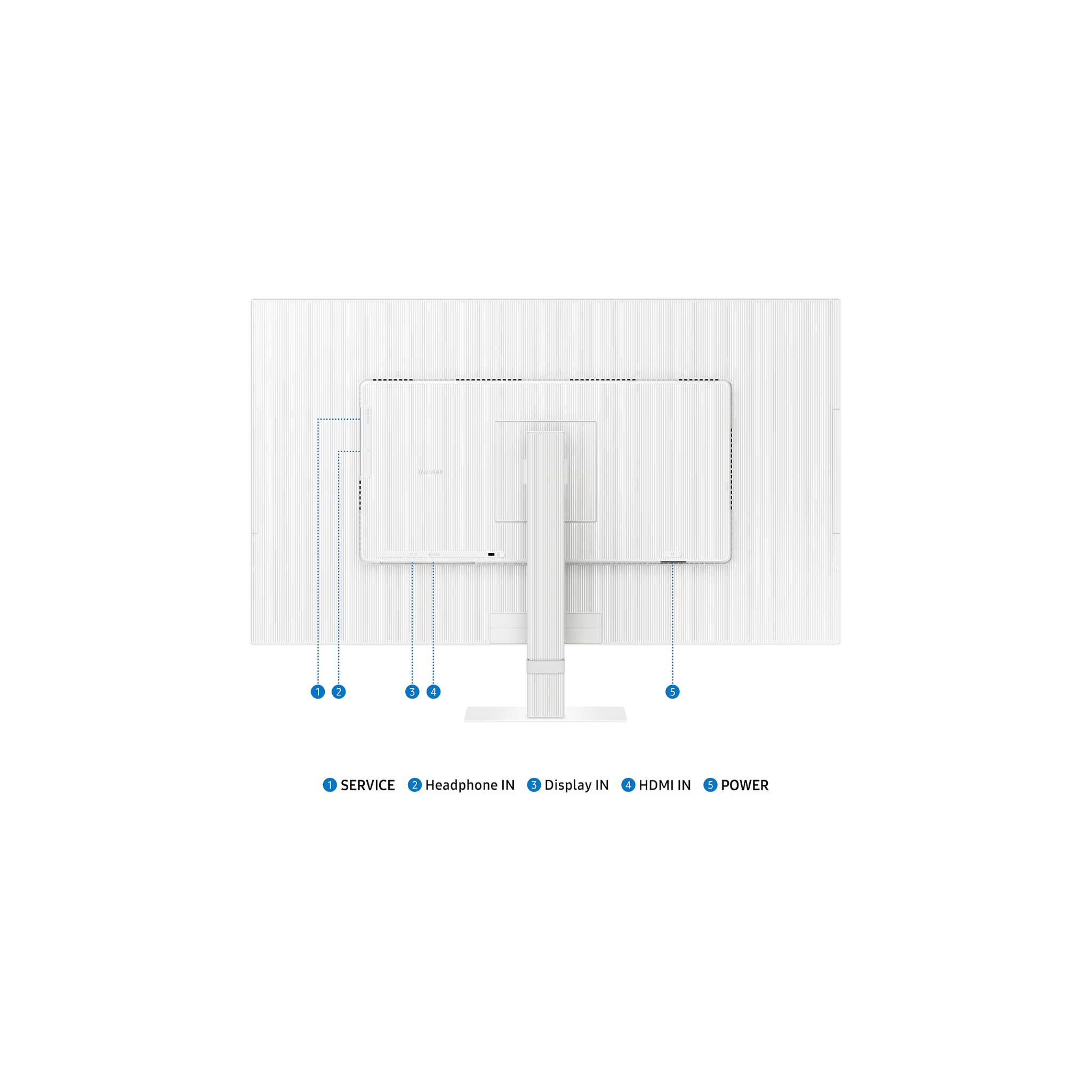 Samsung Monitors Samsung 32" S70D UHD White ViewFinity Monitor