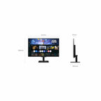 Samsung Monitors Samsung M5  M50F 27"  FHD Smart Monitor - Black