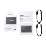 Samsung Samsung Portable SSD T7 USB 3.2 1TB - Titanium Grey (MU-PC1T0T)