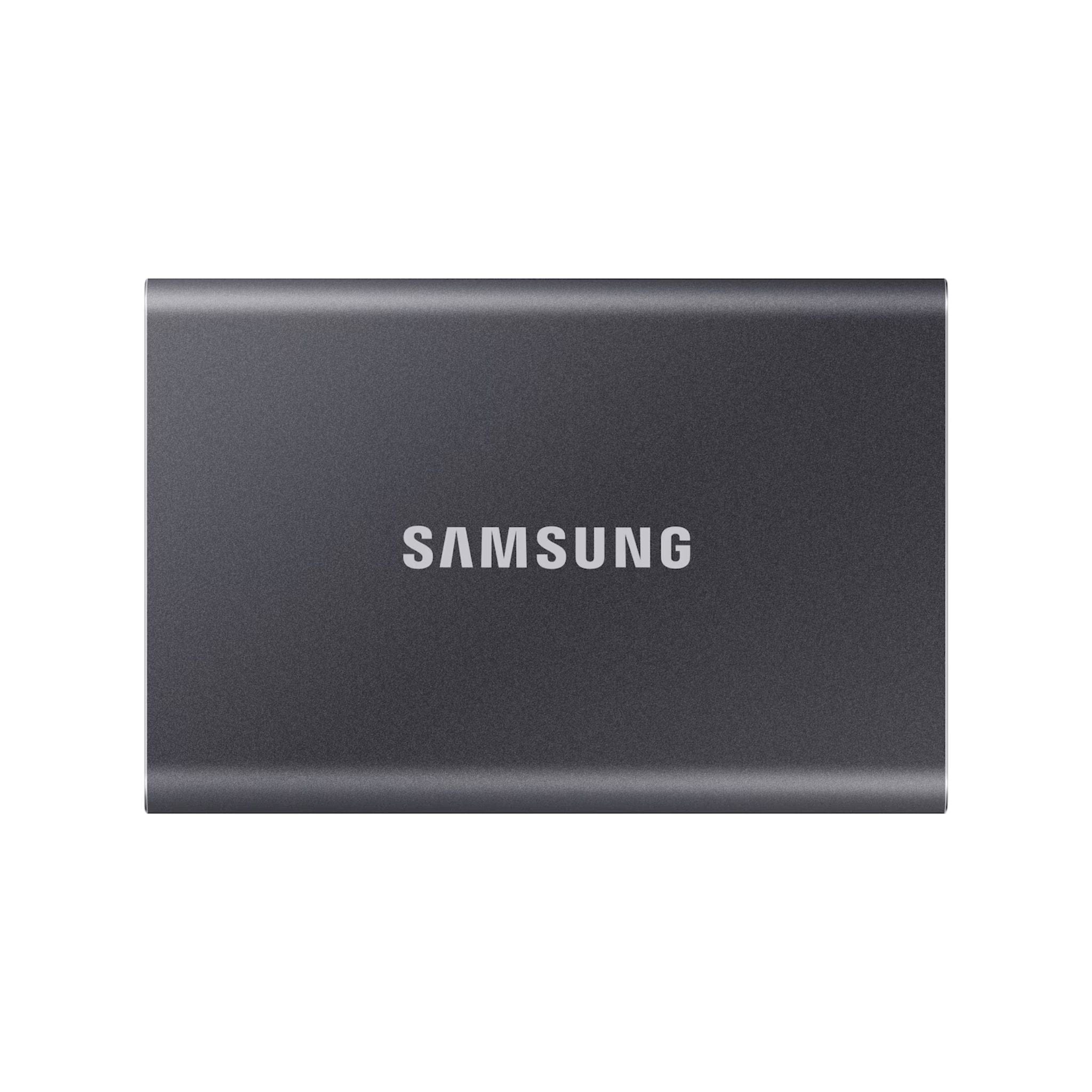 Samsung Storage Samsung T7 Portable SSD - 2 TB - USB 3.2 Gen.2 External SSD Titanium Grey (MU-PC2T0T/WW)