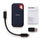 Sandisk Storage SanDisk 1TB Extreme Portable SSD, USB-C USB 3.2 Gen 2, External NVMe Solid State Drive up to 1050 MB/s IP65 rated for dust and water resistance