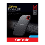 Sandisk Storage SanDisk 1TB Extreme Portable SSD, USB-C USB 3.2 Gen 2, External NVMe Solid State Drive up to 1050 MB/s IP65 rated for dust and water resistance